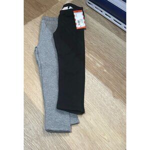 NEW Toddler Girls' 2pk Leggings Set - Cat & Jack™ Black/Gray 2T